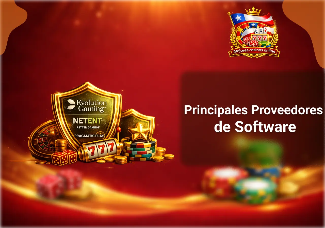 Principales proveedores de software para casinos online en Chile
